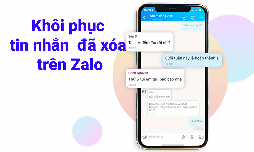 Cách khôi phục tin nhắn Zalo cho điện thoại